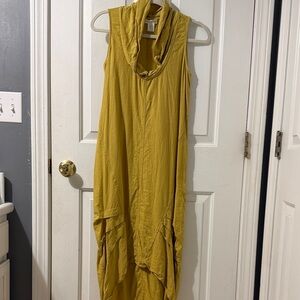Cynthia Rowley Yellow Linen Dress XS